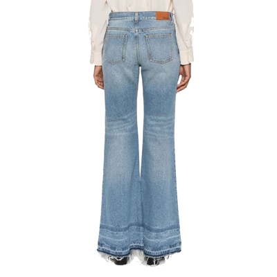 Chloé Whiskering-effect Mid-rise Flared Jeans