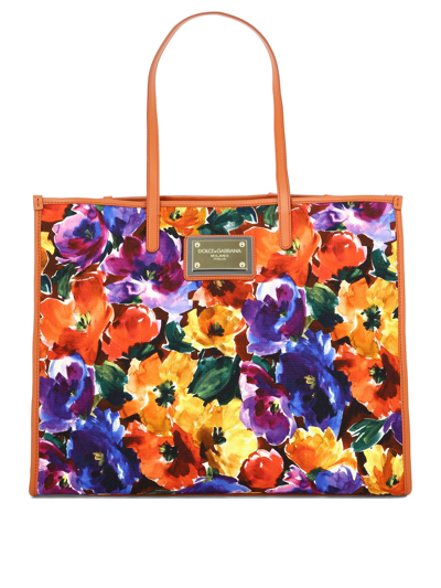 Shop Dolce & Gabbana Tote Bag With Floral Print