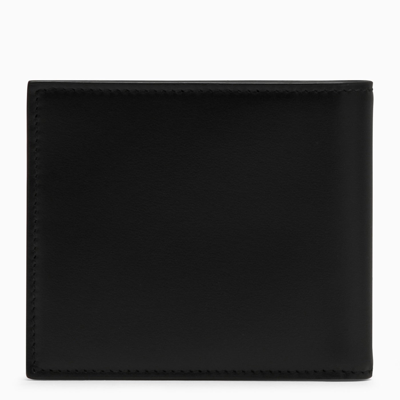 Shop Dolce & Gabbana Dolce&gabbana Black Leather Bi Fold Wallet With Logo