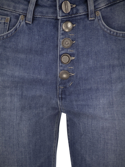 Shop Dondup Koons Loose Jeans With Jewelled Buttons