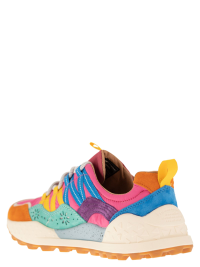 Shop Flower Mountain Washi Sneakers In Suede And Technical Fabric