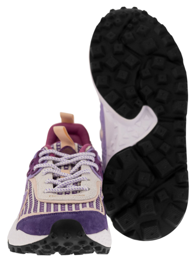 Flower Mountain Kotetsu - Sneakers In Suede And Technical Fabric