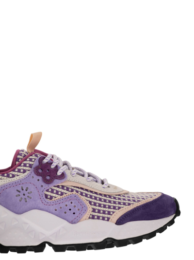 Flower Mountain Kotetsu - Sneakers In Suede And Technical Fabric