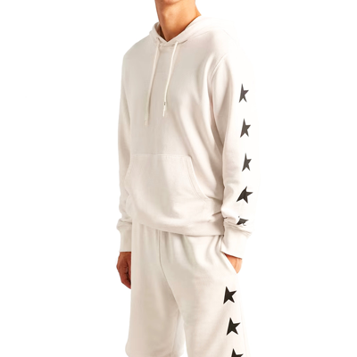 Golden Goose Star Print Hooded Sweater With Kangaroo Pocket