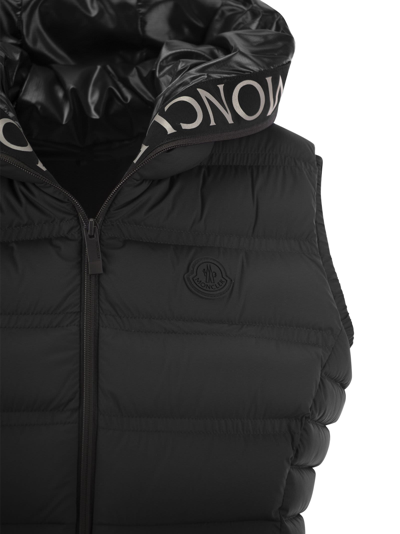 Shop Moncler Aliterse Hooded Padded Waistcoat