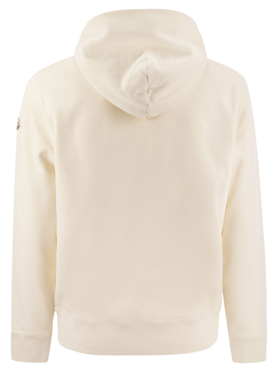 Shop Moncler Hoodie With Monogram