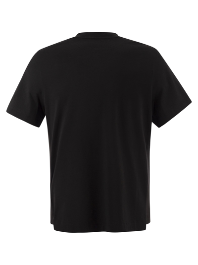 Shop Moncler Short Sleeved Logo T Shirt