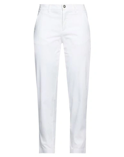 Shop 2w2m Woman Pants White Size 30 Cotton, Elastane