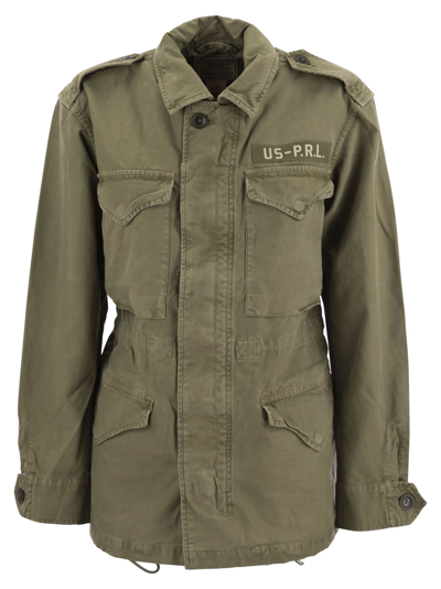Shop Polo Ralph Lauren Military Jacket In Split Twill