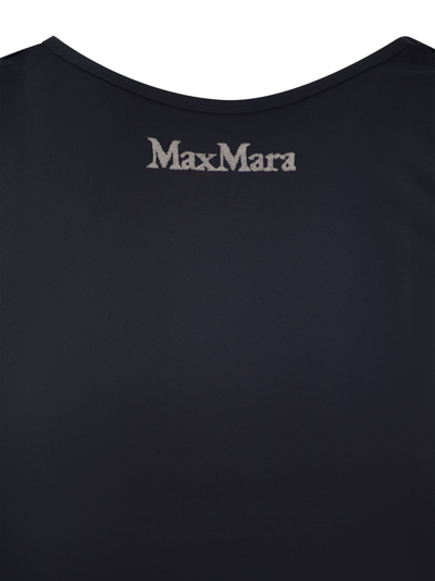 Shop 's Max Mara S Max Mara Fiocchi Technical Fabric Top With Logo