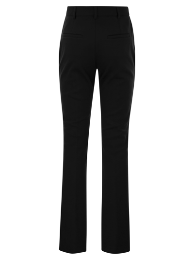 Sportmax Jersey Trousers With Back Pockets And Belt Loops