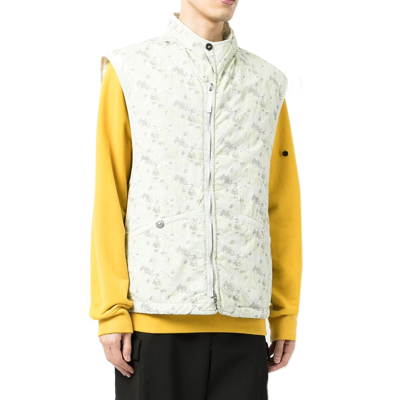 Shop Stone Island Printed Brushed Gilet