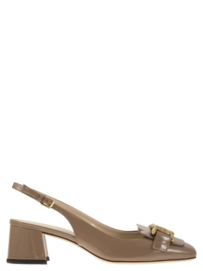 Tod's Pink Slingbacks With Chain Detail