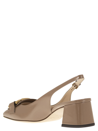 Tod's Pink Slingbacks With Chain Detail