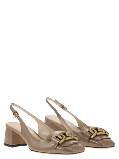 Tod's Pink Slingbacks With Chain Detail