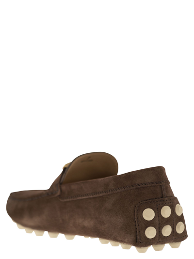 Tod's Rubber Bubble T Timeless In Suede Leather