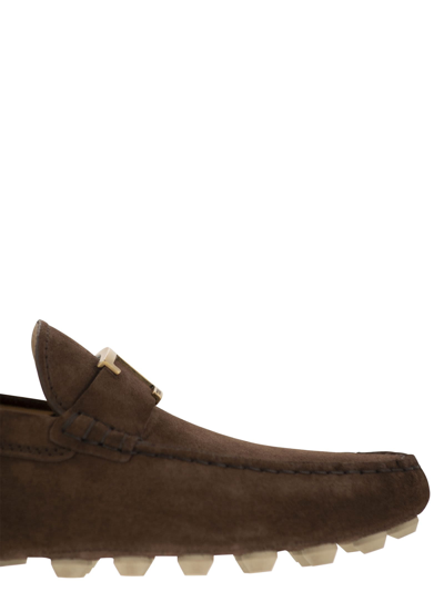 Tod's Rubber Bubble T Timeless In Suede Leather