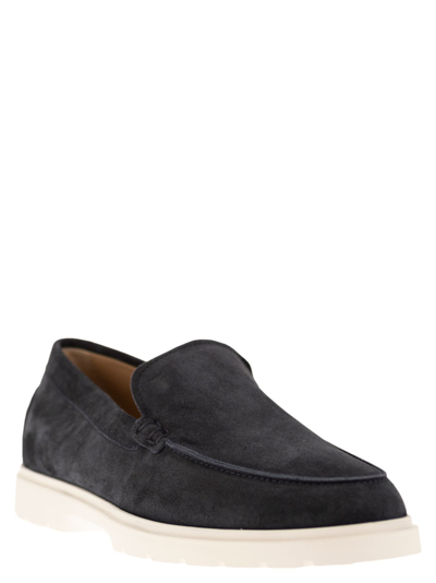 Shop Tod's Suede Slipper Moccasin