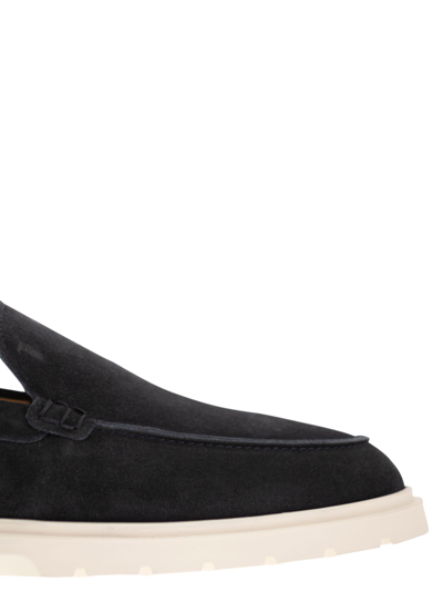 Shop Tod's Suede Slipper Moccasin