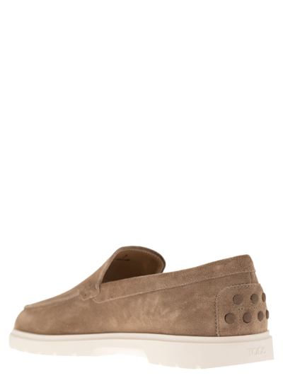 Tod's Men's Suede Slipper Moccasin