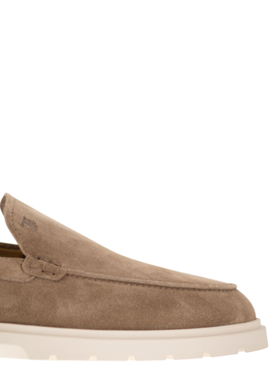 Tod's Men's Suede Slipper Moccasin