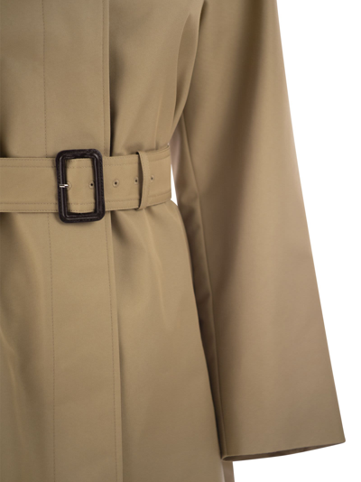 Shop Weekend Max Mara Vanda Single Breasted Trench Coat In Drip Proof Cotton Gabardine