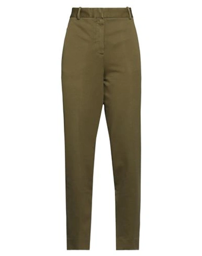Shop Circolo 1901 Woman Pants Military Green Size 8 Cotton, Elastane