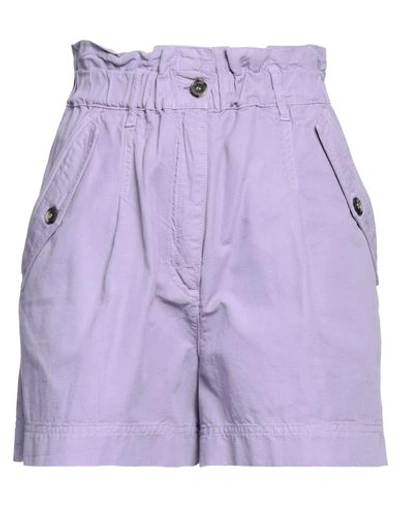 Shop Kenzo Woman Shorts & Bermuda Shorts Lilac Size 8 Cotton In Purple