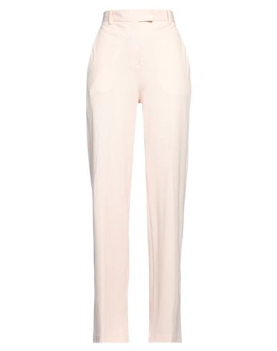 Shop Circolo 1901 Woman Pants Pink Size 6 Cotton, Elastane