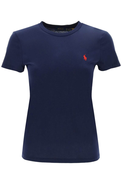 Shop Polo Ralph Lauren Light Cotton T-shirt In Blue