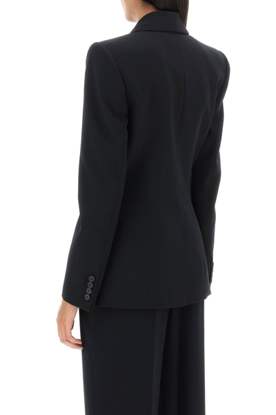 Shop Alexander Mcqueen Upside-down Lapel Jacket Women In Black