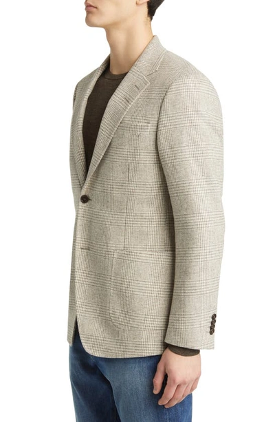 Shop Tiger Of Sweden Jeffrey Check Slim Fit Wool Blend Sport Coat In 0b1-natural White