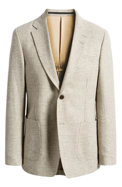 Shop Tiger Of Sweden Jeffrey Check Slim Fit Wool Blend Sport Coat In 0b1-natural White