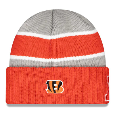 Shop New Era Gray Cincinnati Bengals 2024 Nfl Pro Bowl Cuffed Knit Hat