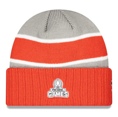 Shop New Era Gray Cincinnati Bengals 2024 Nfl Pro Bowl Cuffed Knit Hat