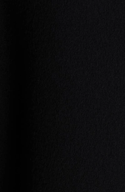 Shop Balenciaga Double Breasted Wool Topcoat In Black