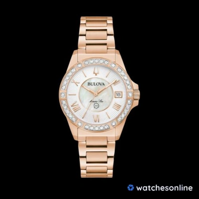 Pre-owned Bulova Women's Quartz Two-tone 26mm Watch 98r295