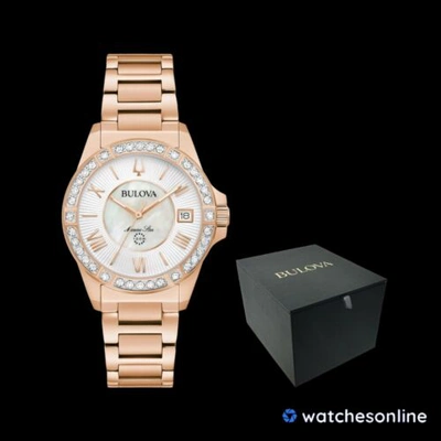 Pre-owned Bulova Women's Quartz Two-tone 26mm Watch 98r295