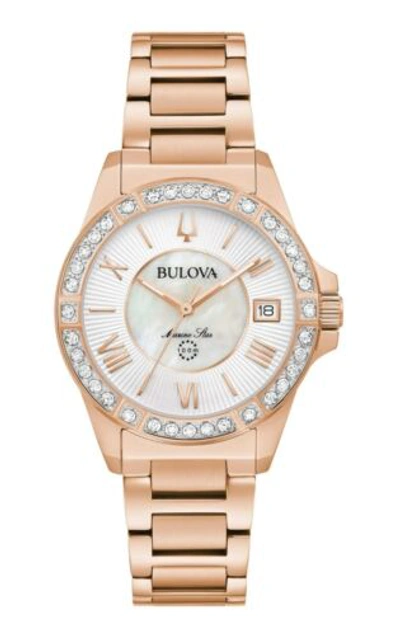 Pre-owned Bulova Women's Quartz Two-tone 26mm Watch 98r295