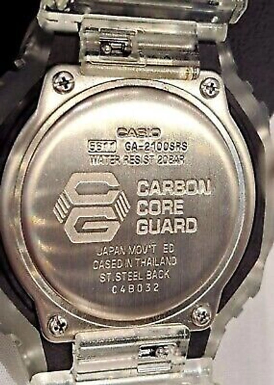 Pre-owned Casio Ga-2100srs-7a G-shock Dial Men's Watch