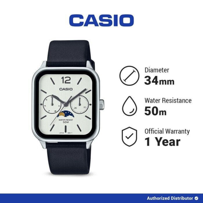 Pre-owned Casio Mtp-m305l-7avdf Analog White Dial Men's Watch