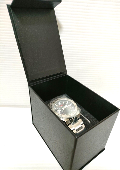 Pre-owned Casio G-shock G-steel Gst-b500d-1ajf Solar Bluetooth Carbon Core Guard Watch