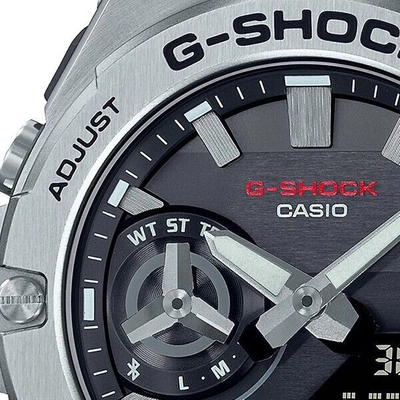 Pre-owned Casio G-shock G-steel Gst-b500d-1ajf Solar Bluetooth Carbon Core Guard Watch