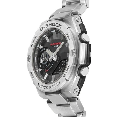 Pre-owned Casio G-shock G-steel Gst-b500d-1ajf Solar Bluetooth Carbon Core Guard Watch