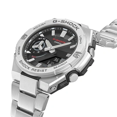 Pre-owned Casio G-shock G-steel Gst-b500d-1ajf Solar Bluetooth Carbon Core Guard Watch
