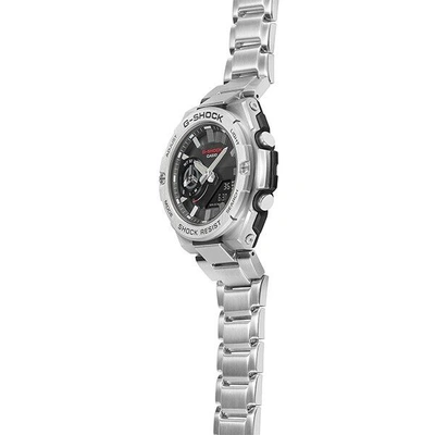 Pre-owned Casio G-shock G-steel Gst-b500d-1ajf Solar Bluetooth Carbon Core Guard Watch