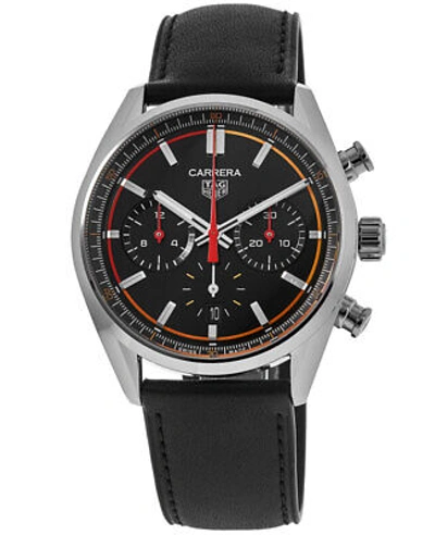 Pre-owned Tag Heuer Carrera Chronograph Automatic Black Men's Watch Cbn201c.fc6542