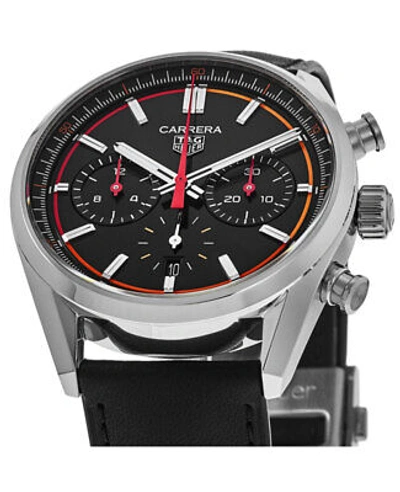 Pre-owned Tag Heuer Carrera Chronograph Automatic Black Men's Watch Cbn201c.fc6542
