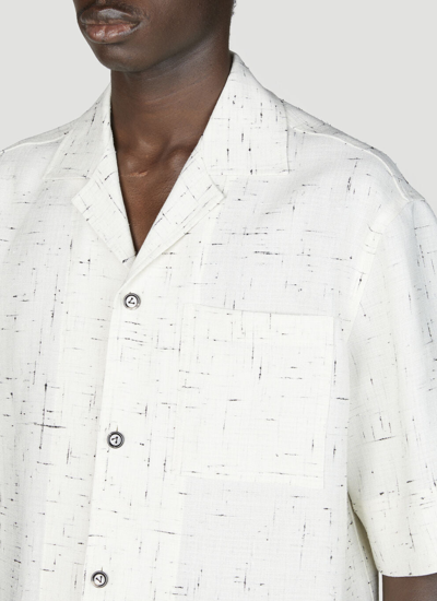 Shop Bottega Veneta Men Light Criss-cross Shirt In White