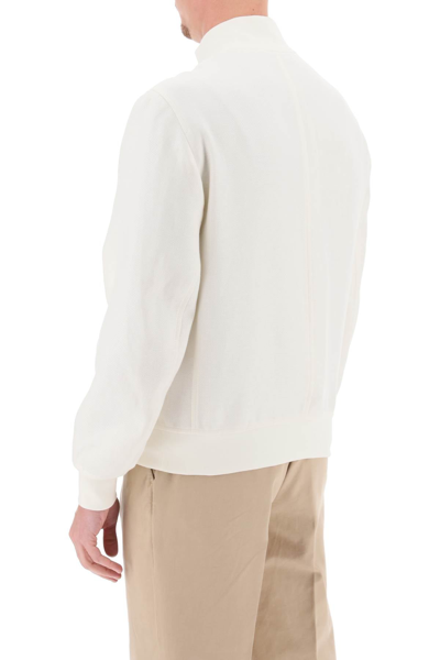 Shop Brunello Cucinelli Tricotine Blouson Jacket Men In White